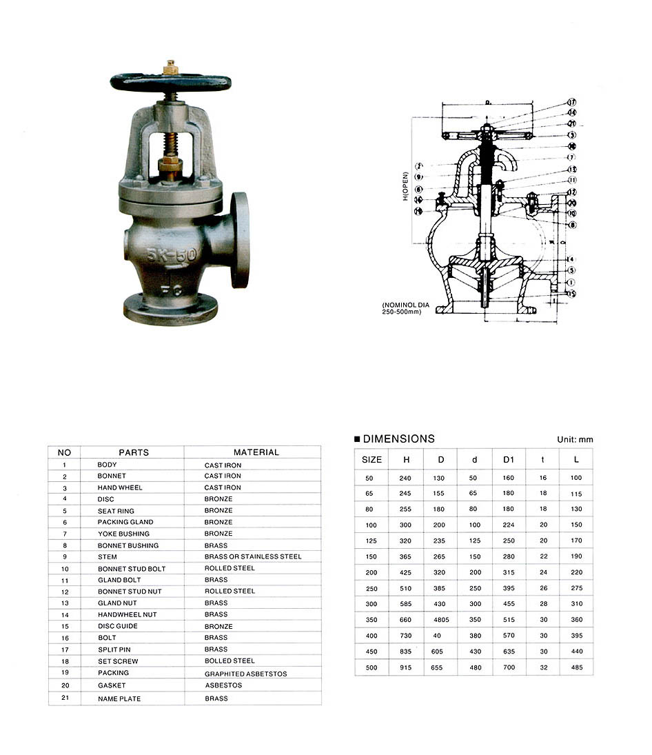 Angle Globe Valve