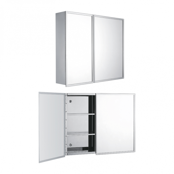 Bravo Mirror 9402 SUS304 Double Pull Mirror Cabinet