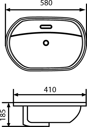 Bravo Sanitaryware Basin 001 Specs