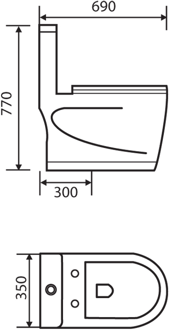 Bravo Sanitaryware Water Closet 802 Spec