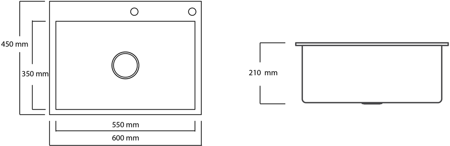 Bravo Kitchen Sink HM6045 Specs