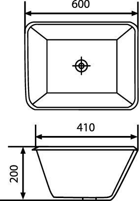 Bravo Sanitaryware Basin 108 Specs