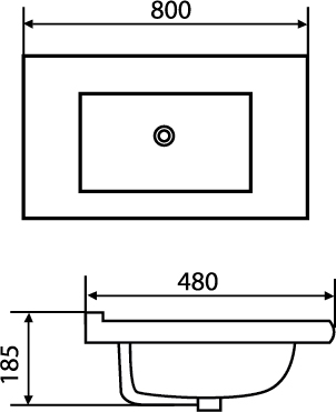 Bravo Sanitaryware Basin A3080 Specs