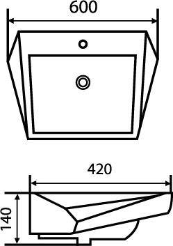 Bravo Sanitaryware Basin 7070ZG Specs