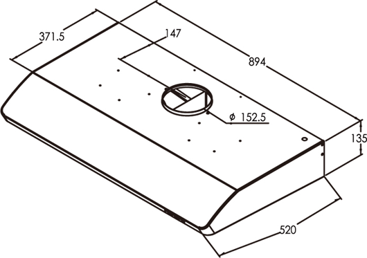 Pacific Kitchenware Hood PR-3090 Specs