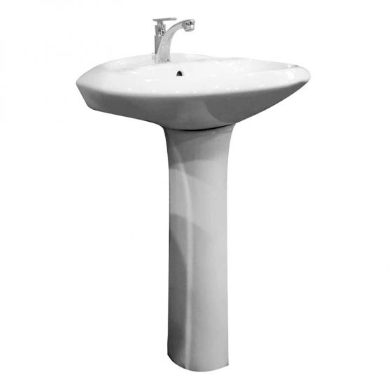 Bravo 8018 Wall Hung Basin With Pedestal