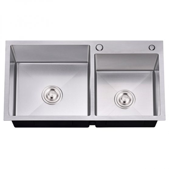 Bravo Kitchen Sink HM8245 Double Square Bowl