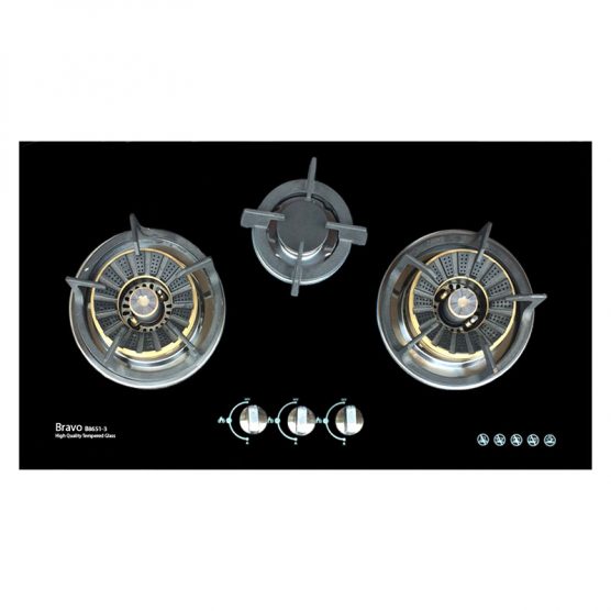 Bravo Stove Built in Glass Hob JZY-8202 3 Burners