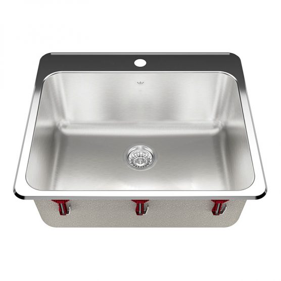 Kindred Kitchen Sink QSLA2225-10 Single Bowl