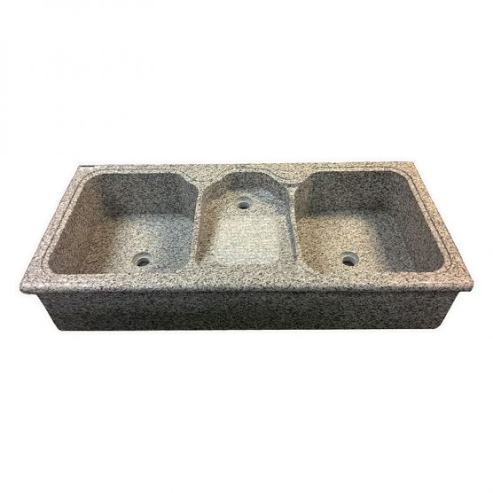 Granite Laundry Sink With Washboard And Pedestal - Dual Bowl 1200