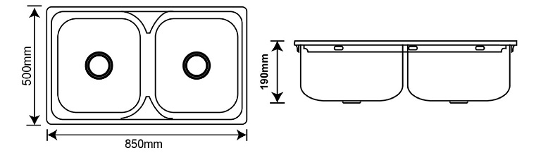  Bravo Kitchen Sink YTD8550A Specs 